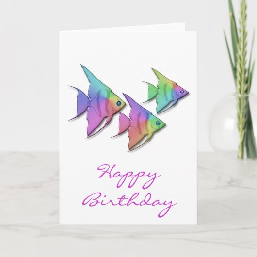 Carte Rainbow Angel Fish (Devant)
