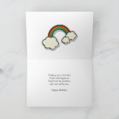 Carte Rainbow birthday (Intérieur)