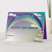 Carte Rainbow Birthday Card (Devant)