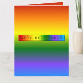 Carte Rainbow Bonne retraite ! (Devant)