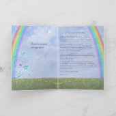 Carte Rainbow Bridge Pet Perte (personnalisable) (Intérieur)