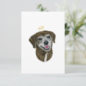 Carte Rainbow Chien Sympathy Card (Debout devant)