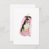 Carte Rainbow Chien Sympathy Card (Devant / Derrière)