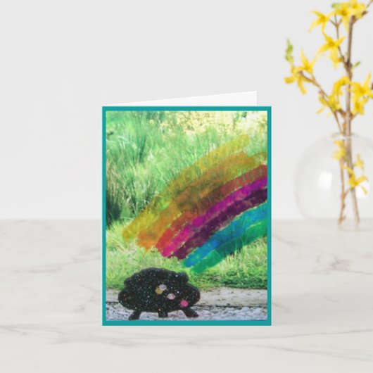 Carte Rainbow Collage St. Patrick's Day (Fleur jaune)