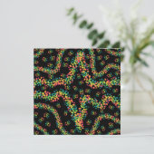 Carte Rainbow Colored Seurat Style Pointillism Pattern (Debout devant)