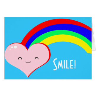 Carte Rainbow Cute Personnalisée