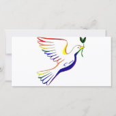 Carte Rainbow Dove (Devant)