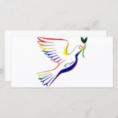 Carte Rainbow Dove (Devant / Derrière)