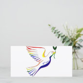 Carte Rainbow Dove (Debout devant)