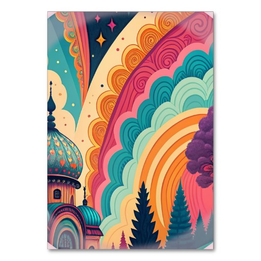 Carte Rainbow Dreamscape Table - personnalisable (Par défaut)