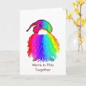 Carte Rainbow Gnome: Nous sommes ensemble (Fleur jaune)
