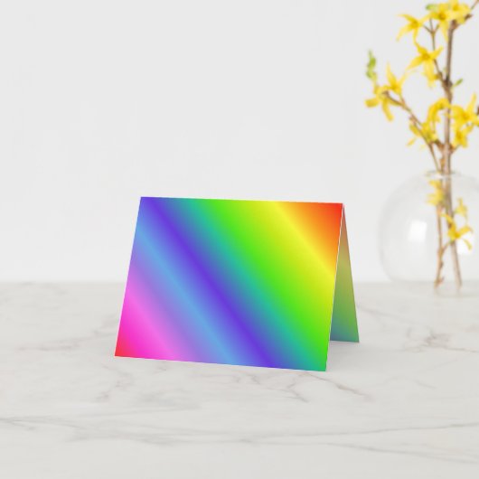 Carte Rainbow Gradient Note (Fleur jaune)