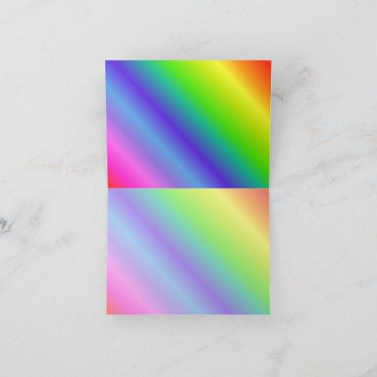 Carte Rainbow Gradient Note (Intérieur)