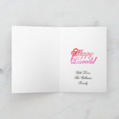 Carte Rainbow Happy Diwali (Intérieur)