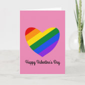 Carte Rainbow Heart #1 Heureuse Sainte-Valentin (Devant)