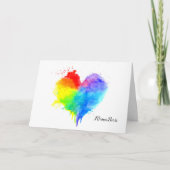 Carte Rainbow Heart Folt Note (Devant)