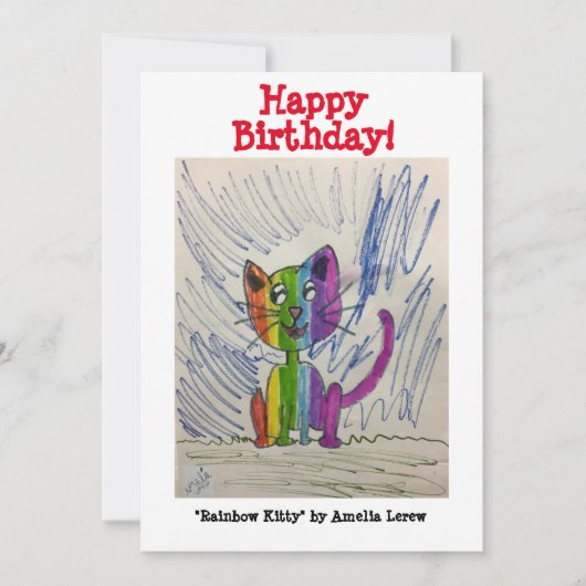 Carte Rainbow Kitty #20101 (Devant)