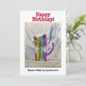 Carte Rainbow Kitty #20101 (Debout devant)