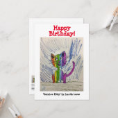 Carte Rainbow Kitty #20101 (Devant/Arrière en situation)