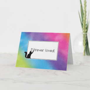 Carte Rainbow Kitty Pet Perdre la sympathie