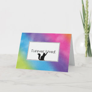 Carte Rainbow Kitty Pet Perdre la sympathie