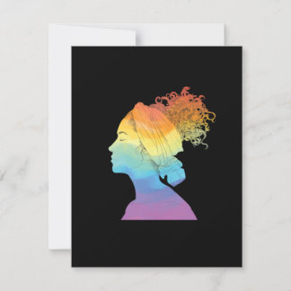 Carte Rainbow Life, femme, liberté