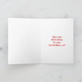 Carte Rainbow Look "8" & "HEUREUX ANNIVERSAIRE", Nuages, (Intérieur)