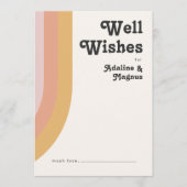 Carte Rainbow Mariage well Wives des années 70 mod (Devant)