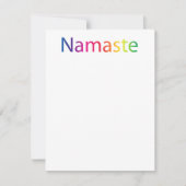 Carte Rainbow Namaste Flat (Devant)