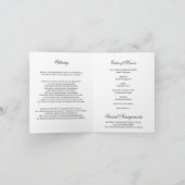 Carte Rainbow Nature Butterflies Funeral PROGRAM | PHOTO (Intérieur)