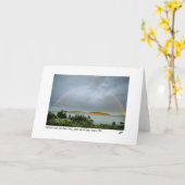 Carte Rainbow over the chain gauche photo card (Fleur jaune)