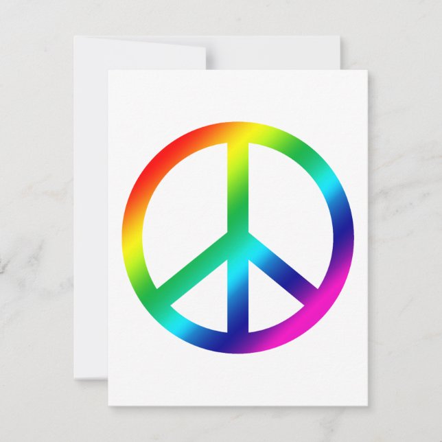 Carte Rainbow Peace (Devant)