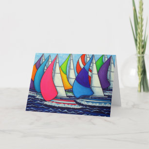 Carte Rainbow Racing Regatta par Lisa Lorenz