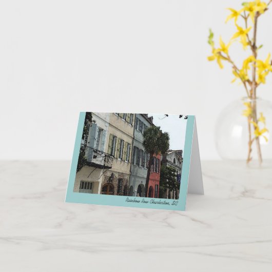 Carte Rainbow Row (Fleur jaune)