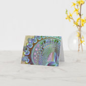 Carte Rainbow Seashell Note (Fleur jaune)