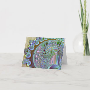 Carte Rainbow Seashell Note