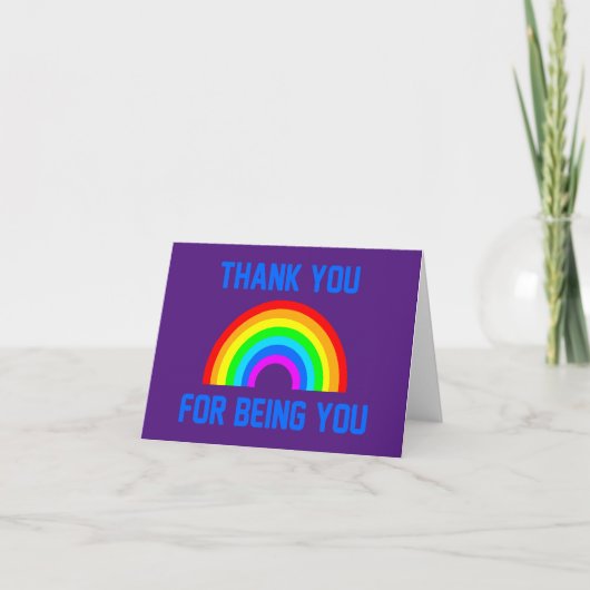 CARTE RAINBOW SORT LGBTQ (Devant)
