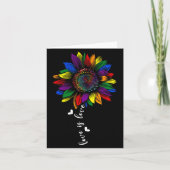 Carte Rainbow Sunflower Love Is Love Lgbt Gay Lesbian Pr (Devant)