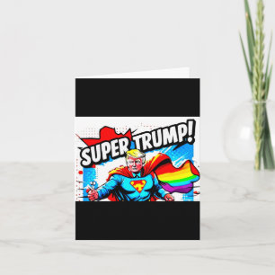 Carte Rainbow Super Trump - Vintage Pop Art Print