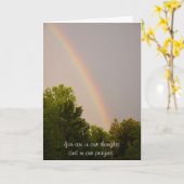 Carte Rainbow Sympathy (Fleur jaune)