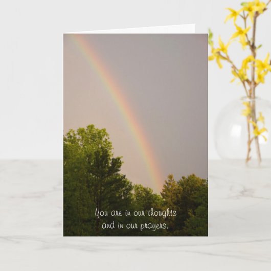 Carte Rainbow Sympathy (Fleur jaune)