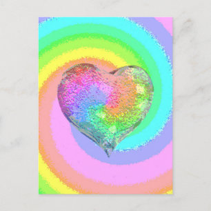 Carte Rainbow Valentine