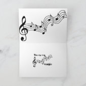 Carte Rainbow Vous êtes ma musique (Intérieur)