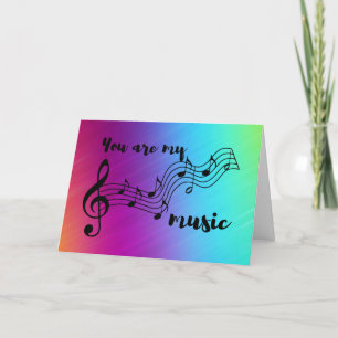 Carte Rainbow Vous êtes ma musique