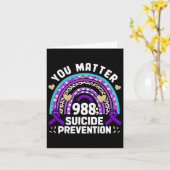 Carte Rainbow You Problem 988 Suicide Prevention Award (Fleur jaune)