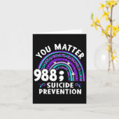 Carte Rainbow You Problem 988 Suicide Prevention Award (Fleur jaune)