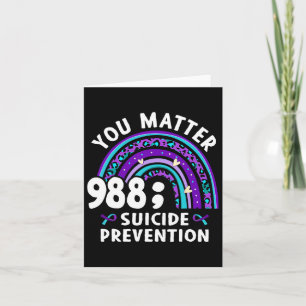 Carte Rainbow You Problem 988 Suicide Prevention Award