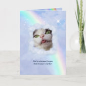 Carte RainbowBridge PetLoss avec votre texte et photo (Devant)