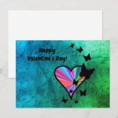 Carte Rainbowheart et papillon (Devant / Derrière)