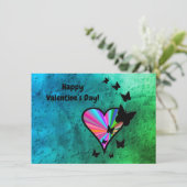Carte Rainbowheart et papillon (Debout devant)